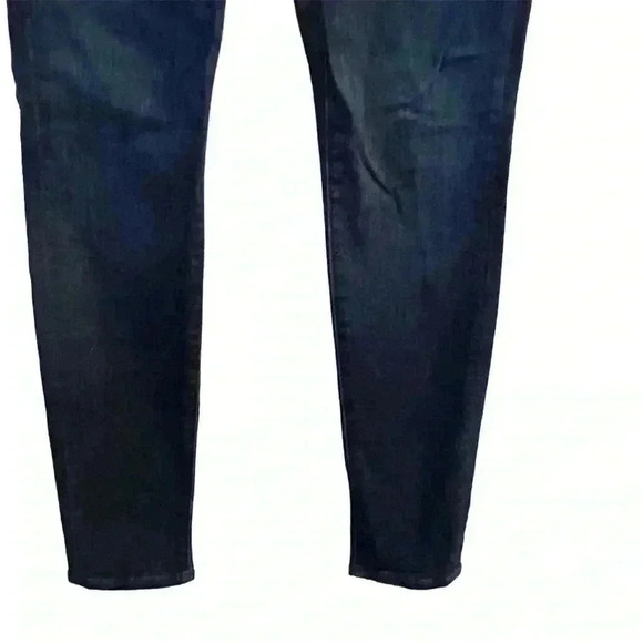 7 For All Mankind Women's Skinny Jeans Size 31 Dark Wash Blue Denim - Picture 4 of 12
